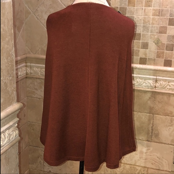 Stenströms Mary Rust Merino Wool Cape - Picture 4 of 8